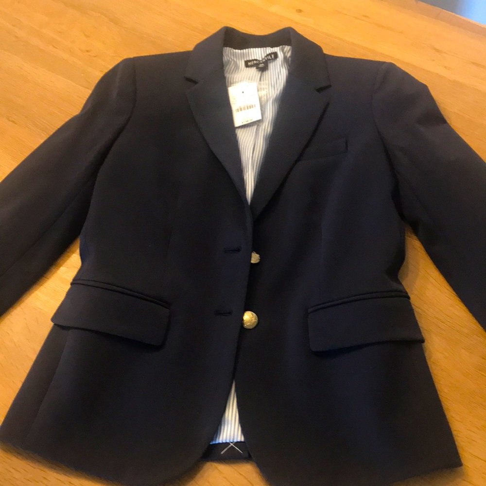 Navy Girls Blazer, J Crew, size 00. NWT
